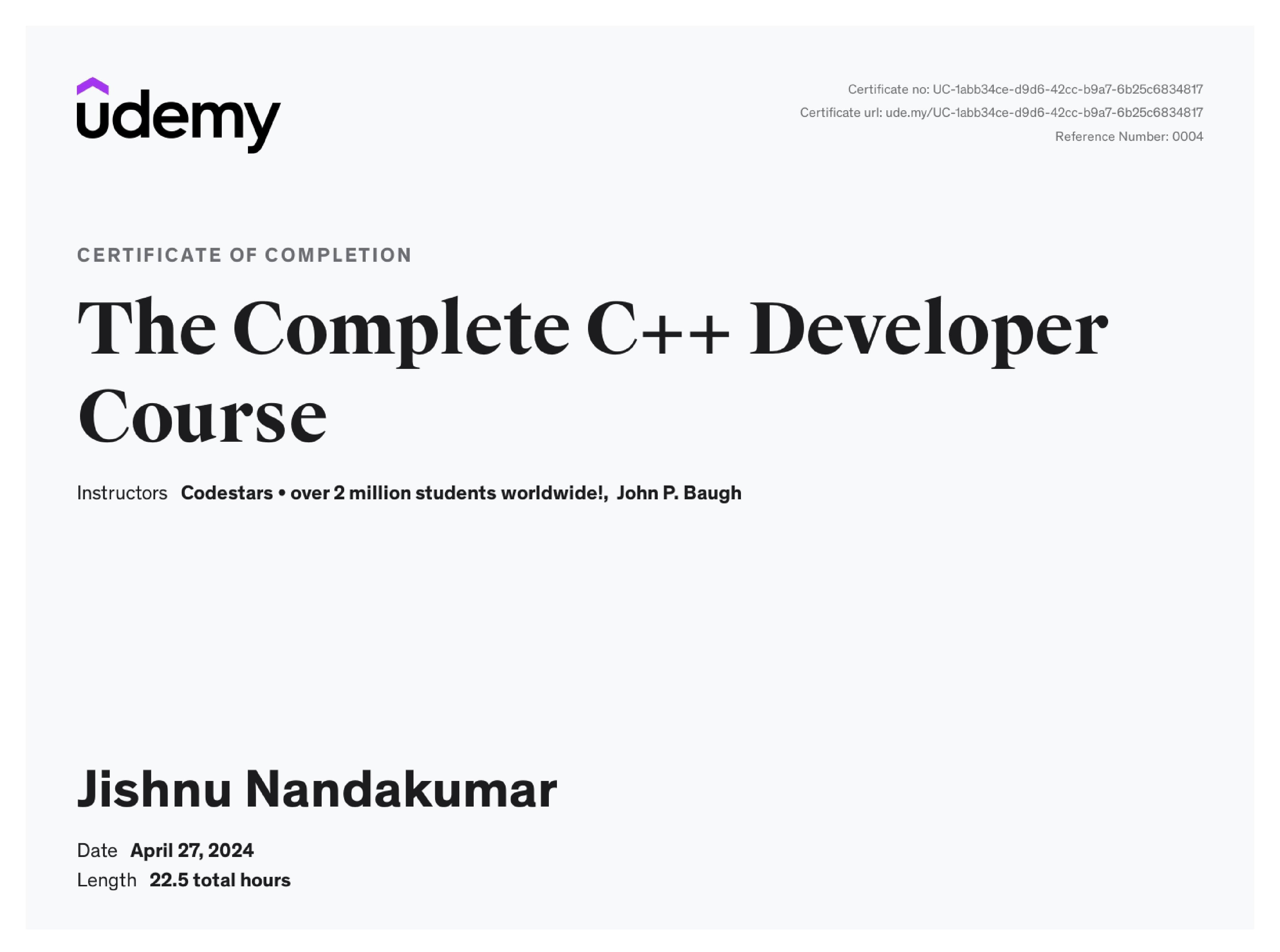 Certificate 3